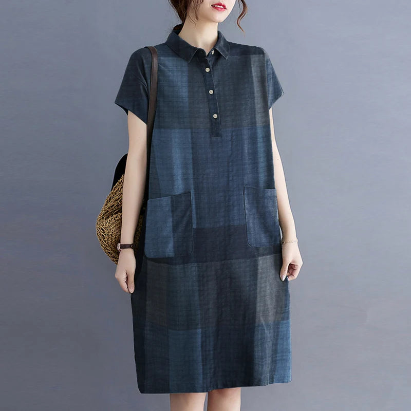 Marigold Plaid Dress