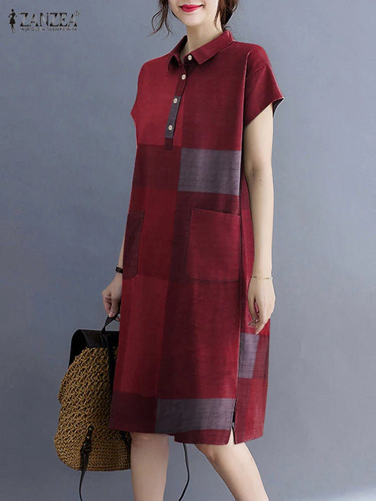 Marigold Plaid Dress