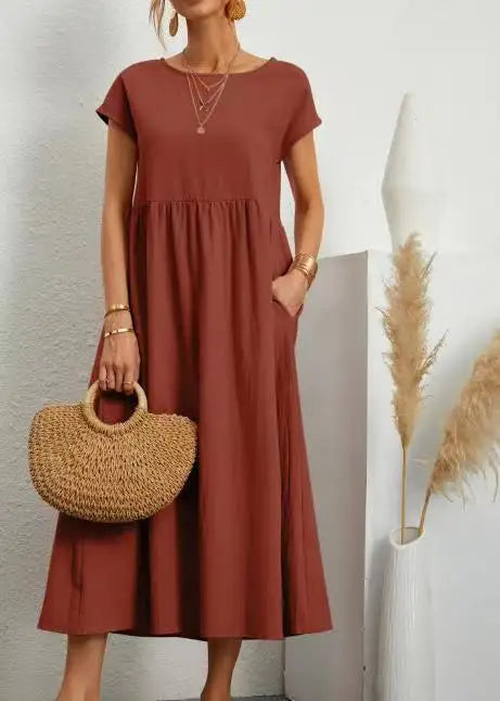 Adelaide Linen Dress