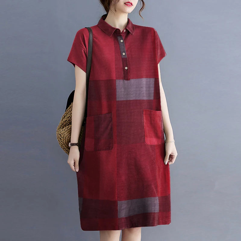 Marigold Plaid Dress