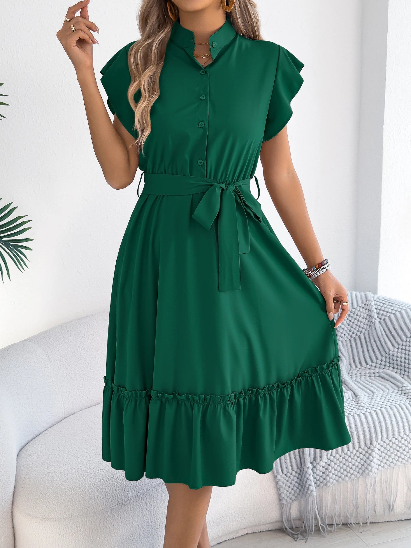 Camille Belted Dress