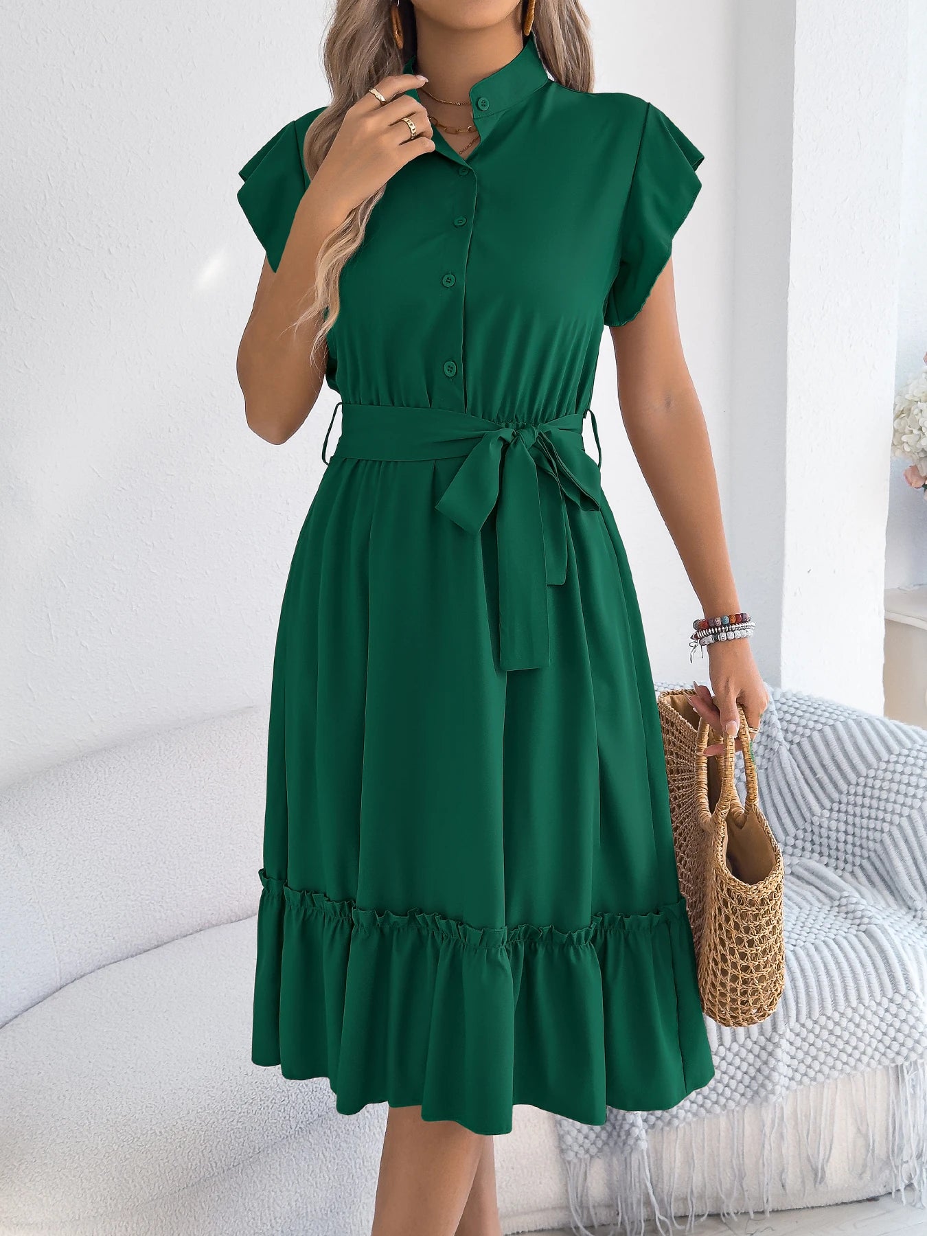 Camille Belted Dress