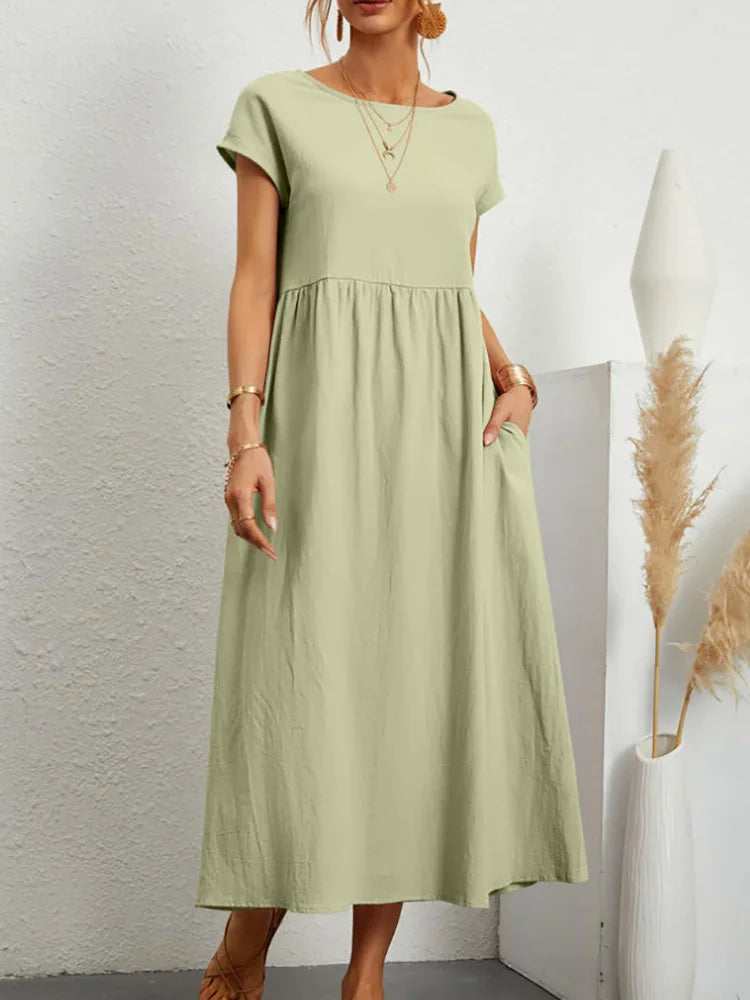 Adelaide Linen Dress