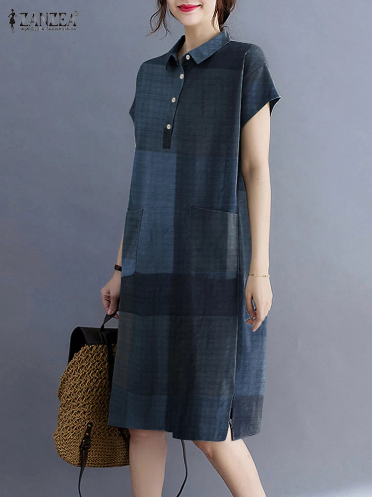 Marigold Plaid Dress