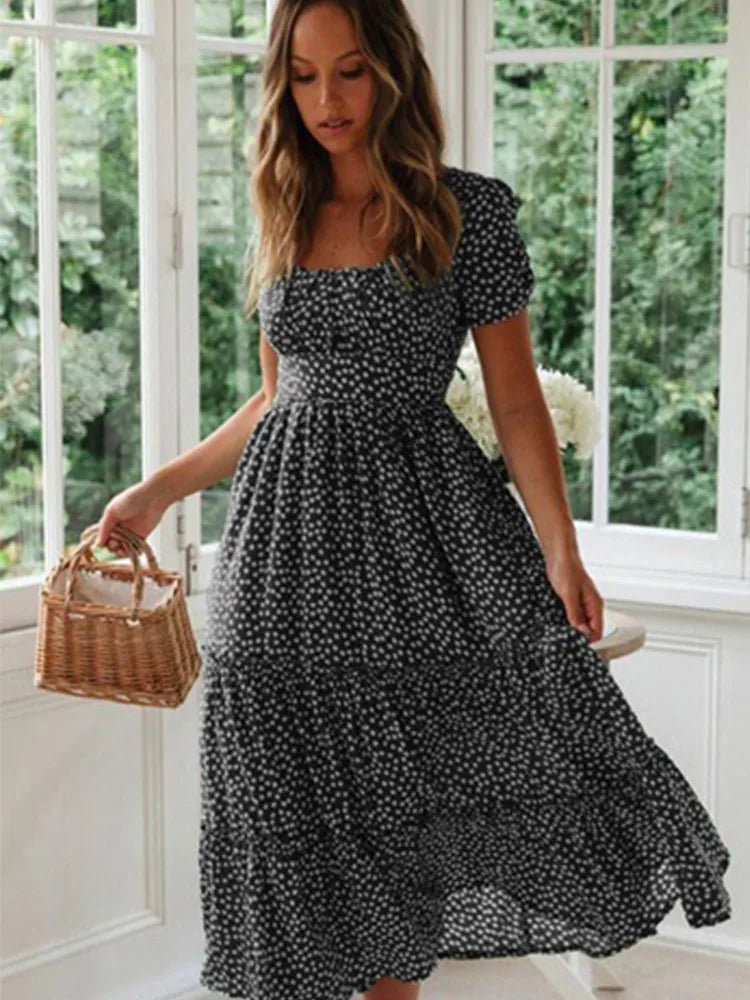 Evelina Puff Dress