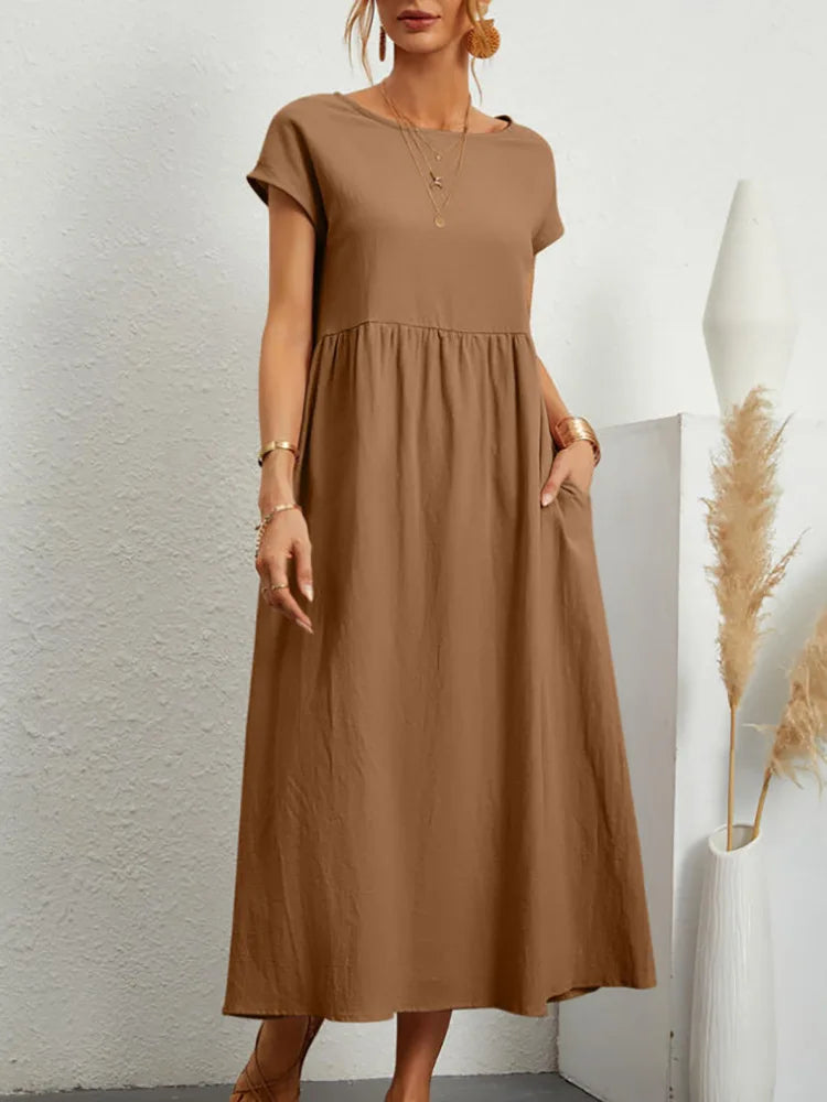 Adelaide Linen Dress