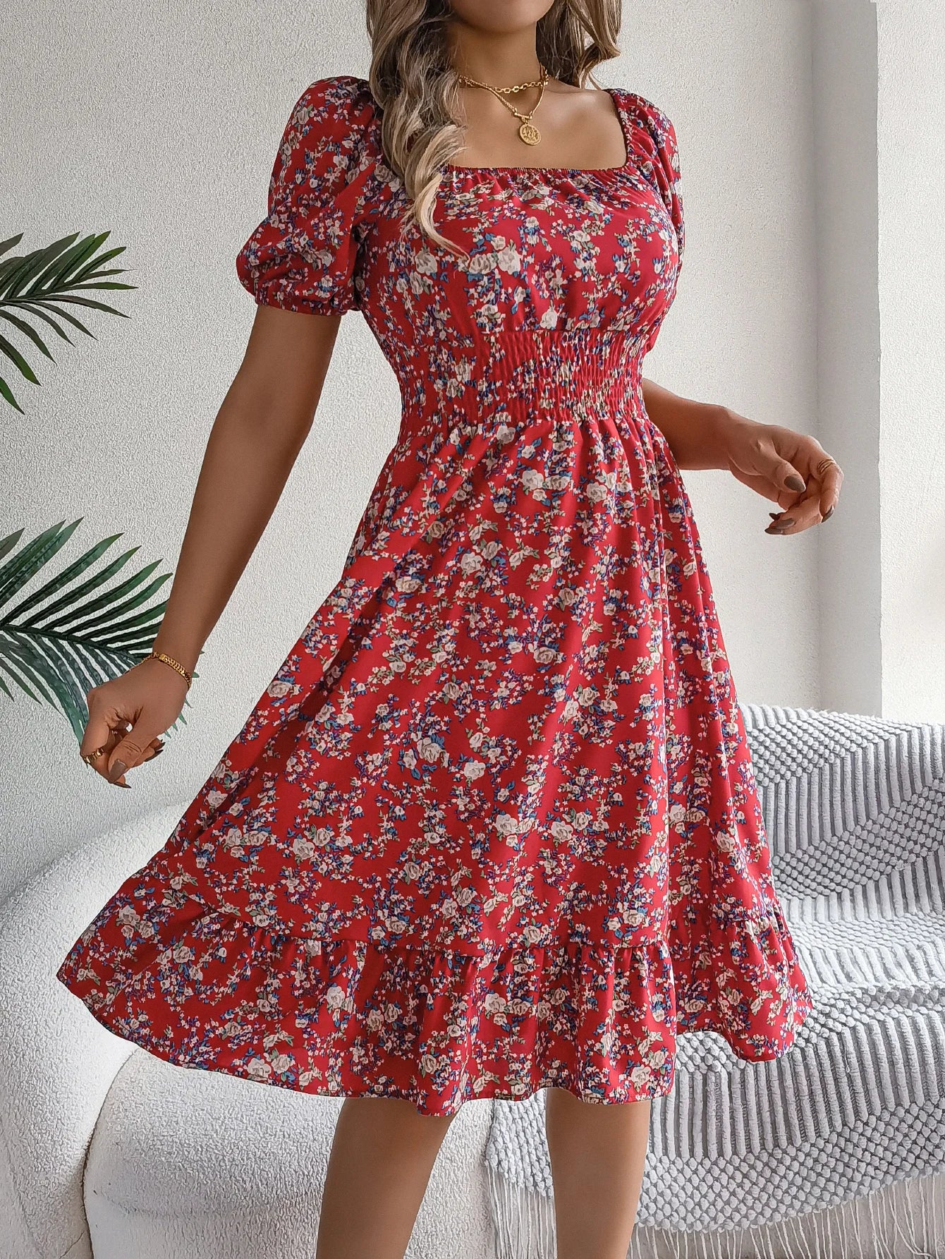 Clarisse Square Dress