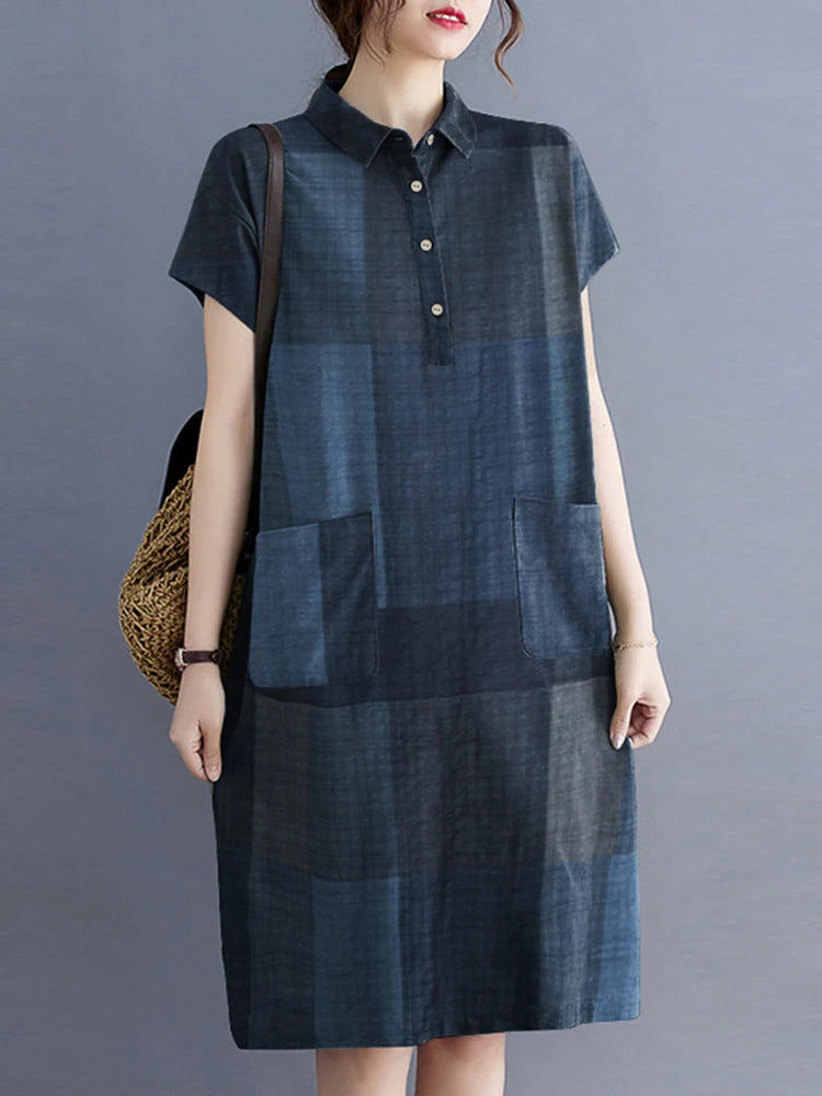 Marigold Plaid Dress