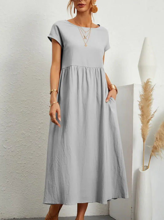 Adelaide Linen Dress