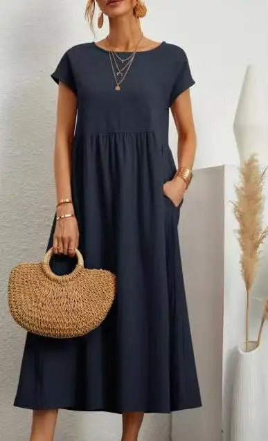 Adelaide Linen Dress