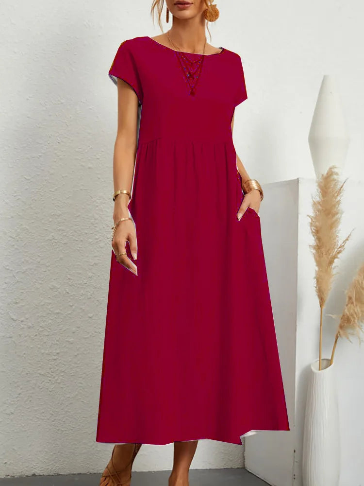 Adelaide Linen Dress