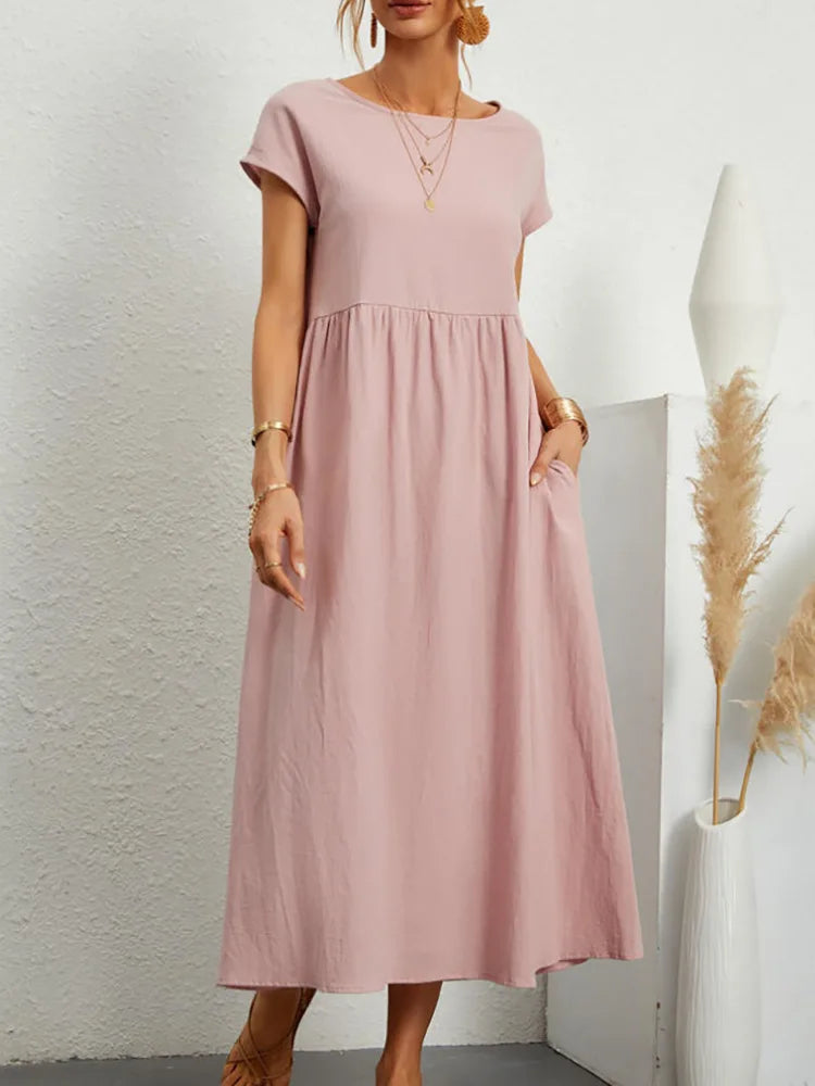 Adelaide Linen Dress